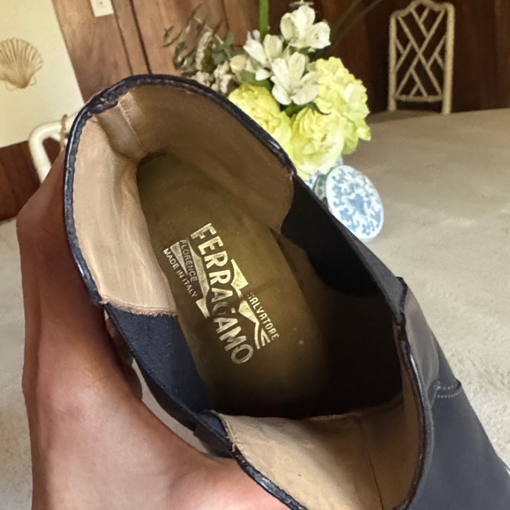 Salvatore Ferragamo Chelsea Leather Boots - Picture 5 of 9